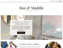 Tablet Screenshot of booandmaddie.com